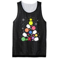 Xmas Lights Pickleball Christmas Tree Santa Pickleball Gift Mesh Reversible Basketball Jersey Tank