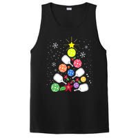 Xmas Lights Pickleball Christmas Tree Santa Pickleball Gift PosiCharge Competitor Tank