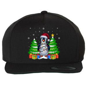 Xmas Lighting Penguin Lovers Ugly Christmas Cute Gift Wool Snapback Cap