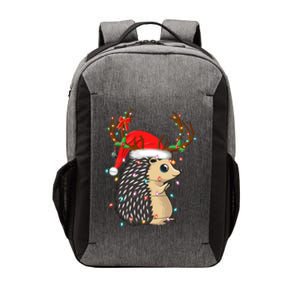 Xmas Lighting Reindeer Santa Hat Hedgehog Christmas Funny Gift Vector Backpack