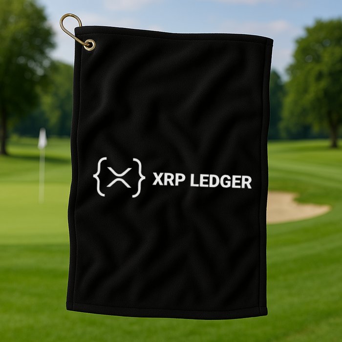 Xrp Ledger Ripple Nano Cold Wallet Cryptocurrency Blockchain Golf Towel