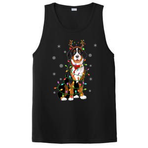 Xmas Lighting Reindeer Hat Bernese Mountain Dog Christmas Gift PosiCharge Competitor Tank