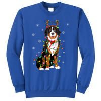 Xmas Lighting Reindeer Hat Bernese Mountain Dog Christmas Gift Sweatshirt