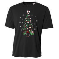 Xmas Lpn Stethoscope Rn Nursing Christmas Tree Nurse Cooling Performance Crew T-Shirt