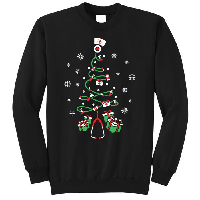 Xmas Lpn Stethoscope Rn Nursing Christmas Tree Nurse Sweatshirt