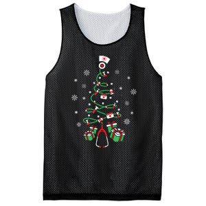 Xmas Lpn Stethoscope Rn Nursing Christmas Tree Nurse Mesh Reversible Basketball Jersey Tank