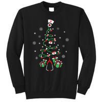 Xmas Lpn Stethoscope Rn Nursing Christmas Tree Nurse Tall Sweatshirt