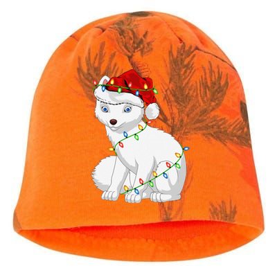 Xmas Lights Santa Hat Arctic Fox Christmas Kati - Camo Knit Beanie