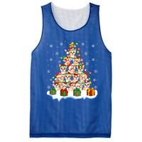 Xmas Lighting Santa Corgi Dog Christmas Tree Cool Gift Mesh Reversible Basketball Jersey Tank