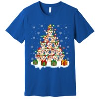 Xmas Lighting Santa Corgi Dog Christmas Tree Cool Gift Premium T-Shirt