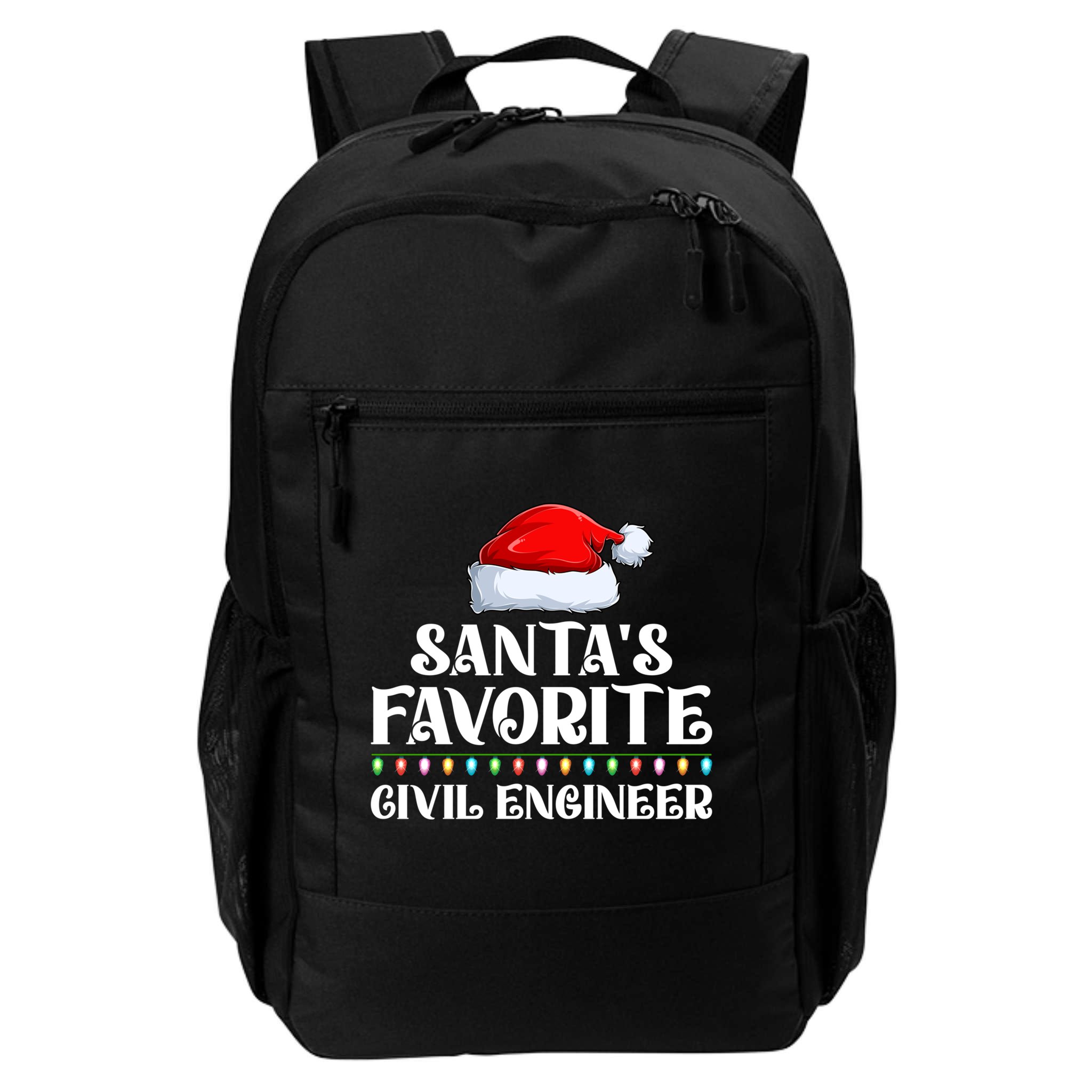 Xmas Lights SantaS Favorites Civil Engineer Christmas Gift Backpack