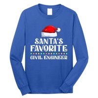 Xmas Lights SantaS Favorites Civil Engineer Christmas Gift Long Sleeve Shirt