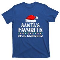 Xmas Lights SantaS Favorites Civil Engineer Christmas Gift T-Shirt