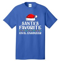 Xmas Lights SantaS Favorites Civil Engineer Christmas Gift Tall T-Shirt