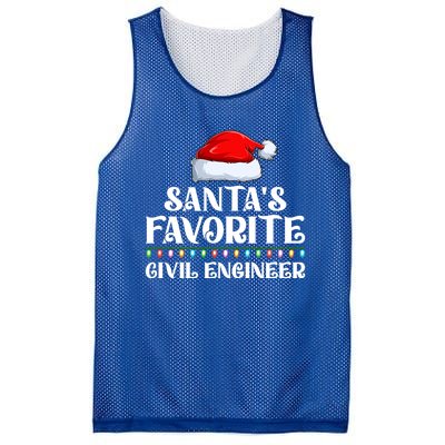 Xmas Lights SantaS Favorites Civil Engineer Christmas Gift Mesh Reversible Basketball Jersey Tank