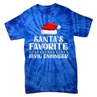 Xmas Lights SantaS Favorites Civil Engineer Christmas Gift Tie-Dye T-Shirt