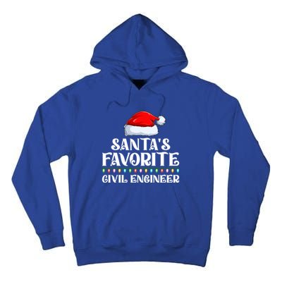 Xmas Lights SantaS Favorites Civil Engineer Christmas Gift Tall Hoodie