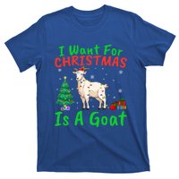 Xmas Lighting Santa Goat I Want For Christmas Is A Goat Gift T-Shirt