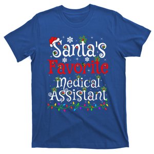 Xmas Lighting SantaS Favorite Medical Assistant Christmas Gift T-Shirt