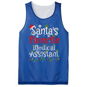 Xmas Lighting SantaS Favorite Medical Assistant Christmas Gift Mesh Reversible Basketball Jersey Tank