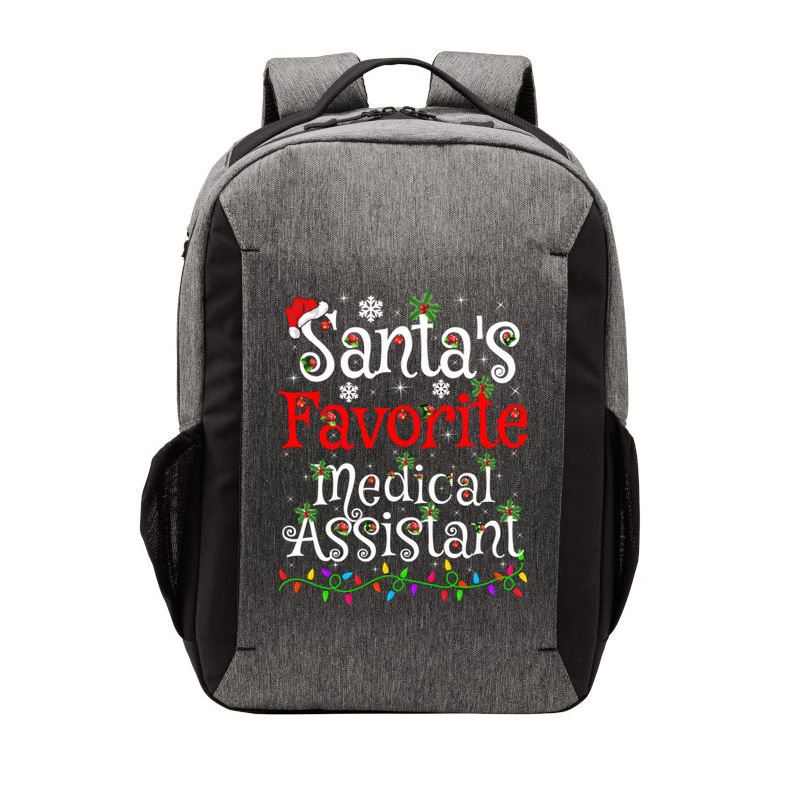 Xmas Lighting SantaS Favorite Medical Assistant Christmas Gift Vector Backpack