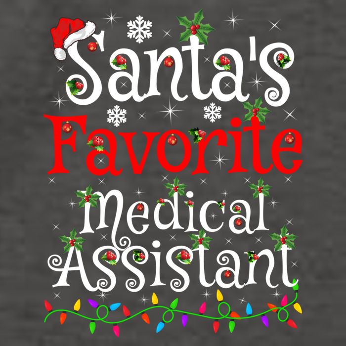 Xmas Lighting SantaS Favorite Medical Assistant Christmas Gift Vector Backpack