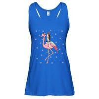 Xmas Lighting Santa Hat Flamingo Riding Penguin Christmas Cute Gift Ladies Essential Flowy Tank