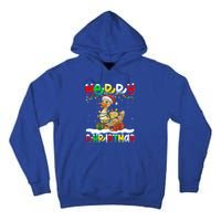 Xmas Lighting Santa Hat Duck Bird Merry Christmas Gift Tall Hoodie