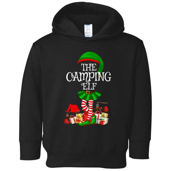 Xmas Lighting Santa Camping RV Christmas The Camping Elf Gift Toddler Hoodie