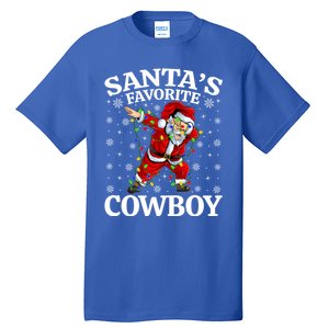 Xmas Lighting SantaS Favorites Cow Christmas Gift Tall T-Shirt