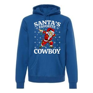 Xmas Lighting SantaS Favorites Cow Christmas Gift Premium Hoodie