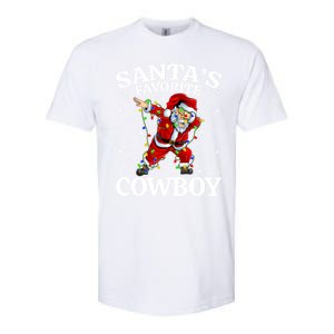 Xmas Lighting SantaS Favorites Cow Christmas Gift Softstyle CVC T-Shirt