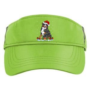 Xmas Lighting Santa Bernese Mountain Dog Christmas Gift Adult Drive Performance Visor