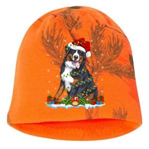 Xmas Lighting Santa Bernese Mountain Dog Christmas Gift Kati - Camo Knit Beanie