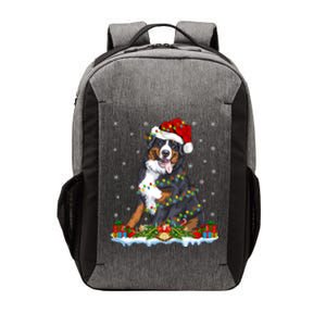 Xmas Lighting Santa Bernese Mountain Dog Christmas Gift Vector Backpack