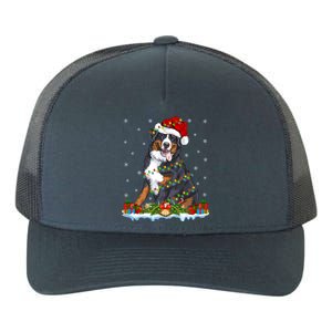 Xmas Lighting Santa Bernese Mountain Dog Christmas Gift Yupoong Adult 5-Panel Trucker Hat