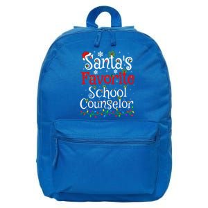 Xmas Lighting SantaS Favorite School Counselor Christmas Gift 16 in Basic Backpack