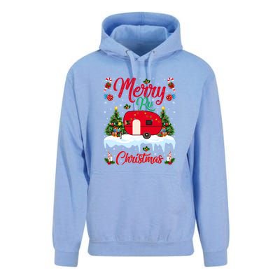 Xmas Lighting Santa Camping Merry RV Christmas Gift Unisex Surf Hoodie