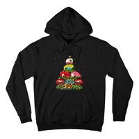 Xmas Lighting Santa Camping RV Christmas Tree Gift Hoodie