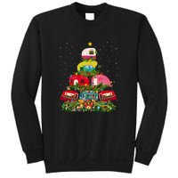 Xmas Lighting Santa Camping RV Christmas Tree Gift Sweatshirt