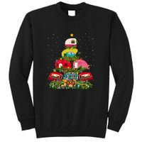 Xmas Lighting Santa Camping RV Christmas Tree Gift Tall Sweatshirt