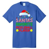 Xmas Lighting SantaS Favorite Pickleball Player Christmas Gift Tall T-Shirt