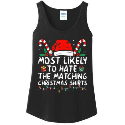 Xmas Likely To Hate Matching Christmas Funny Family Matching Ladies Essential Tank