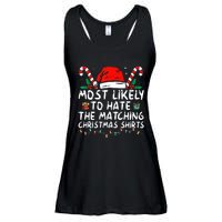 Xmas Likely To Hate Matching Christmas Funny Family Matching Ladies Essential Flowy Tank