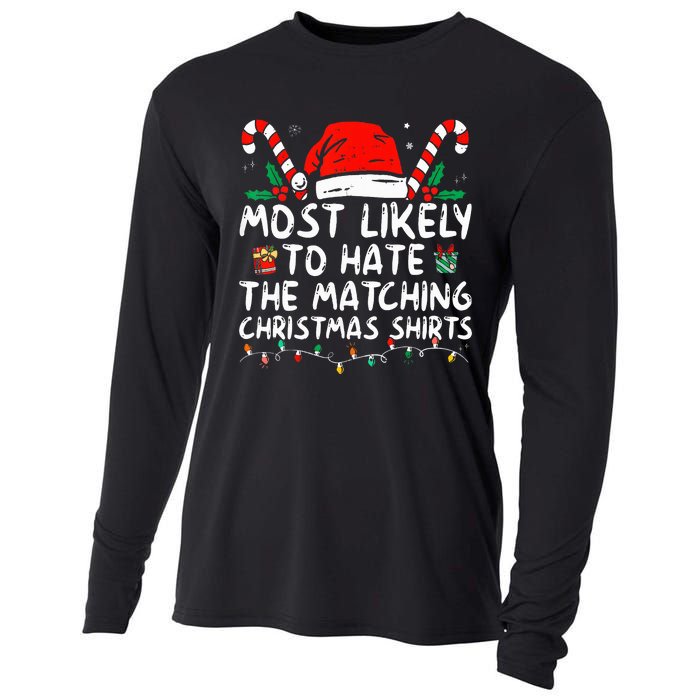 Xmas Likely To Hate Matching Christmas Funny Family Matching Cooling Performance Long Sleeve Crew