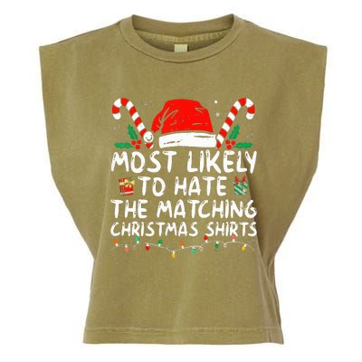 Xmas Likely To Hate Matching Christmas Funny Family Matching Garment-Dyed Women's Muscle Tee