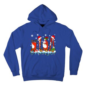 Xmas Lights Three Reindeer Santa Bartender Tools Lover Gift Hoodie