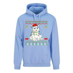 Xmas Lights Ugly Sweater Style Santa Polar Bear Christmas Meaningful Gift Unisex Surf Hoodie