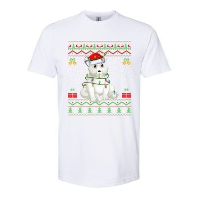 Xmas Lights Ugly Sweater Style Santa Polar Bear Christmas Meaningful Gift Softstyle CVC T-Shirt