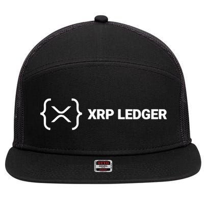 Xrp Ledger 7 Panel Mesh Trucker Snapback Hat
